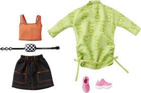 Conjunto Barbie Fashions - 2 Peças com Vestido de Moletom Verde