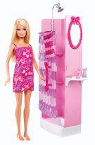 Conjunto Barbie Glam Shower - Boneca e Acessórios