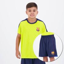 Conjunto Barcelona Camisa + Bermuda Juvenil