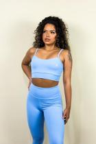 Conjunto basic calça azul sky