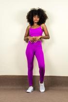 Conjunto basic calça roxo