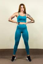 Conjunto basic calça verde esmeralda