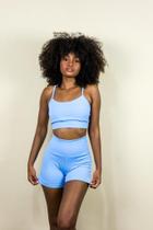 Conjunto basic short azul sky