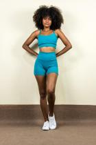 Conjunto basic short verde esmeralda