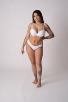 Conjunto Básico Branco em Microfibra Deluxe Lingerie