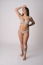 Conjunto Básico Chocolate em Microfibra Deluxe Lingerie Conjunto Básico Chocolate em Microfibra Deluxe Lingerie