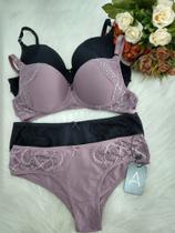 Conjunto Básico de calcinha e sutiã Poliamida Essencial Moda Íntima Tamanho GG Conjunto Básico de calcinha e sutiã Poliamida Essencial Moda Íntima Tamanho GG