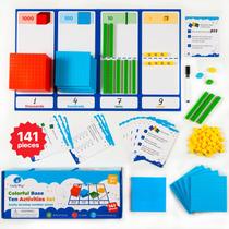 Conjunto básico de dez blocos Simply Magic, 141 unidades para matemática K-3