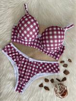 Conjunto basico estampado calc normal xadrez (tam 50) vitorie Conjunto basico estampado calc normal xadrez (tam 50) vitorie