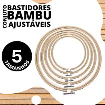 Conjunto Bastidores Bambu Ajustáveis - Com 5 Tamanhos - Nybc