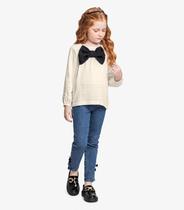 Conjunto Bata Com Calça Jeans Trick Nick Bege