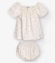 Conjunto Bata com Calcinha Menina Trick Nick Bege Conjunto Bata com Calcinha Menina Trick Nick Bege