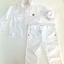 Conjunto Bata e Calça Branco