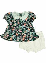 Conjunto Bata e Short Florido - Bibe