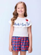 Conjunto bata e shorts joaninha momi