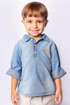 Conjunto Bata Jeans e Calça Alfaiataria Masculina Infantil 2024 Digi D241600