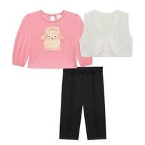 Conjunto Bata Wave Legging ThermoSkin Colete Pelo Kukiê