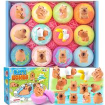 Conjunto Bath Bombs HAPGFS de 12 crianças orgânicas com brinquedo Surprise