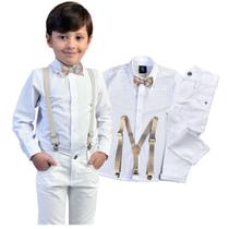 Conjunto Batizado Manga Longa Bebe Infantil Cores e Tamanhos