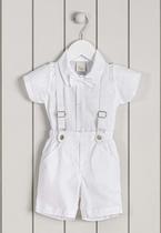 Conjunto Batizado Suspensório Bebê Anjos Baby Conjunto Batizado Suspensório Bebê Anjos Baby