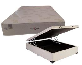 Conjunto Baú Casal (Colchão The Best D33 Plumatex + Base Baú Econ. 36cm)