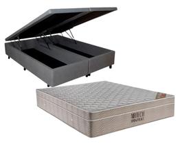 Conjunto Baú King (Colchão Airtech Springpocket Ortobom + Base Baú Trad. 46cm)
