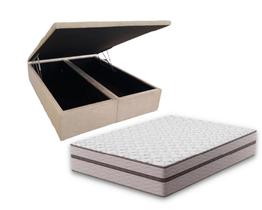 Conjunto Baú Queen (Colchão Master Montreal + Base Baú Econ. 36cm) (Roma)