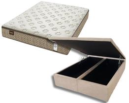 Conjunto Baú Queen (Colchão Naturarte Minaspuma + Base Baú Trad. 46cm)