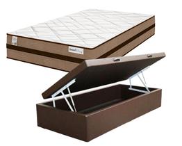 Conjunto Baú Solteirão (Colchão Ilhéus Plumatex + Base Baú Trad.46cm)