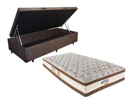 Conjunto Baú Solteiro (Colchão Ortomax D45 Biflex + Base Baú Econ. 36cm) Conjunto Baú Solteiro (Colchão Ortomax D45 Biflex + Base Baú Econ. 36cm)