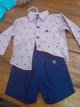 Conjunto BB camisa listras Conjunto BB camisa listras