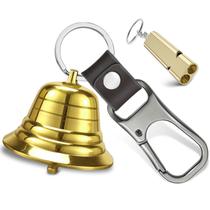 Conjunto Bear Bell com apito NedFoss 2 Loud para caminhantes 3 em 1 Conjunto Bear Bell com apito NedFoss 2 Loud para caminhantes 3 em 1