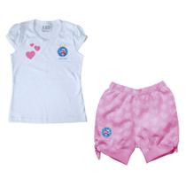 Conjunto Bebê Bahia Rosa - Torcida Baby Conjunto Bebê Bahia Rosa - Torcida Baby