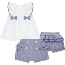 Conjunto Bebê Bata + Shorts Milon 14927