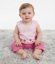 Conjunto Bebê BATINHA REGATA C/ CAPRI P (0 A 3 MESES) Conjunto Bebê BATINHA REGATA C/ CAPRI P (0 A 3 MESES)