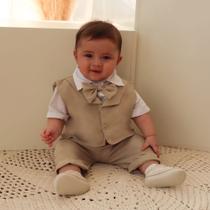 Conjunto Bebe Batizado Menino Samuel