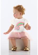 Conjunto Bebê Blusa e Saia Tule Quimby