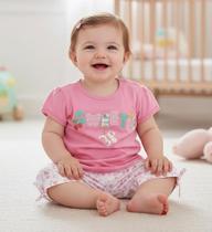 Conjunto Bebê BLUSINHA C/ CAPRI EM TRICOLINE G (6 A 9 MESES)