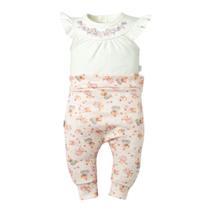 Conjunto Bebê Body Curto + Calça Saruel Aurora Rosa- Hug
