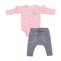 Conjunto bebê body e calça - masculino e feminino -variados