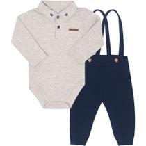 Conjunto Bebê Body Jardineira Menino Pulla Bulla Ref. 50175 Conjunto Bebê Body Jardineira Menino Pulla Bulla Ref. 50175