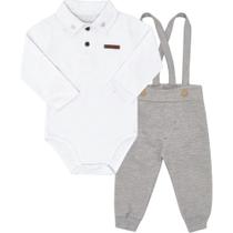Conjunto Bebê Body Jardineira Menino Pulla Bulla Ref. 50175 Conjunto Bebê Body Jardineira Menino Pulla Bulla Ref. 50175
