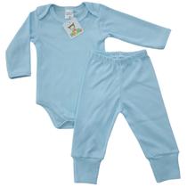 Conjunto Bebê Body Manga Longa e Mijão Malha Canelada Conjunto Bebê Body Manga Longa e Mijão Malha Canelada
