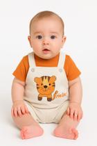 Conjunto Bebê Camiseta e Jardineira Menino P ao G