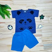 Conjunto Bebê Camiseta + Shorts Kit 2 Peças Menino Cores Diversas