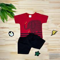 Conjunto Bebê Camiseta + Shorts Kit 2 Peças Menino