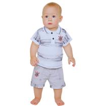 Conjunto Bebê Corinthians Polo e Bermuda Oficial