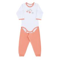 Conjunto Bebê Dedeka Body ML Modal Laranja - 25024