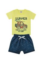 Conjunto Bebê e Infantil Amarelo Summer Conjunto Bebê e Infantil Amarelo Summer