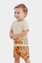 Conjunto Bebê e Infantil Menino Camiseta e Bermuda Elian